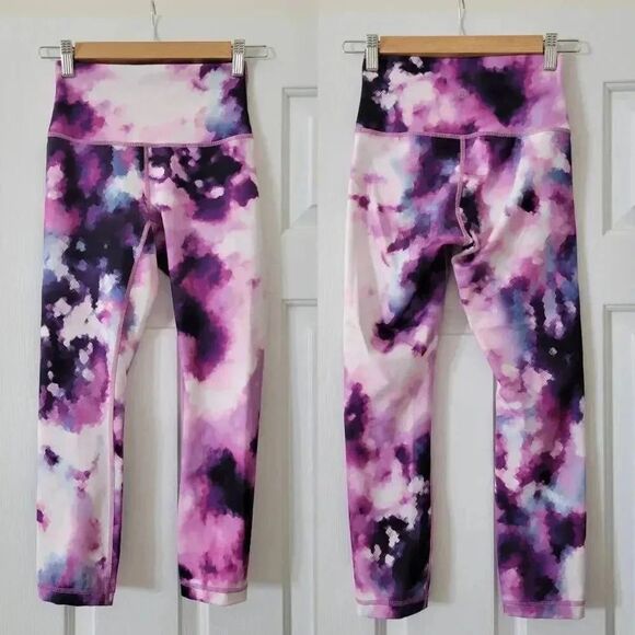 Lululemon Wunder Under Blooming Pixie SQOI Crop Tights III Size 4 - Picture 1 of 8